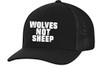 Men's Wolves Not Sheep Patriotic Embroidered Mesh Back Trucker Hat