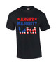 Men's Trump 2020 Angry Silent Majority American Flag Hands Short Sleeve T-shirt