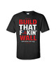 Political Trump 2020 Build That Fkin Wall Adult Short Sleeve Tee Shirt Black