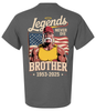 Patriot Pride Mens Graphic T-Shirt - Legends Never Die, Brother RIP Hogan 1953-2025 Design