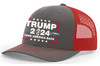 Trenz Shirt Company Trump 2024 Take America Back Bullet Ear Embroidered Trucker Hat