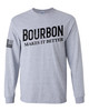 Patriot Pride Bourbon Makes It Better Mens Funny American Flag Sleeve Long Sleeve T-shirt Graphic Tee