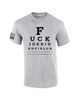 Funny Joe Biden Eye Chart American Flag Sleeve Mens Short Sleeve T-shirt Graphic Tee