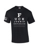 Funny Joe Biden Eye Chart American Flag Sleeve Mens Short Sleeve T-shirt Graphic Tee