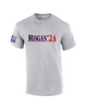 Funny Rogan '24 Patriotic American Flag Sleeve Mens Short Sleeve T-shirt Graphic Tee