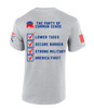 Trenz Shirt Company Trump Vance 2024 Republican Party of Common Sense Short Sleeve T-shirt