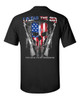 I Plead The Second American Flag Skull Defend Our Freedom Adult Unisex Short Sleeve T-shirt
