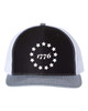 Heritage Pride 1776 Hat 13 Stars Circle Betsy Ross Flag Embroidered Mens Mesh Back Trucker Hat