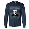 DeSantis Claus Mens Funny Christmas Tshirt Tacky Christmas Sweater Long Sleeve DeSantis T-shirt Graphic Tee