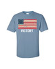 Patriotic Distressed Betsy Ross Flag Victory Adult Short Sleeve Tee Shirt Black