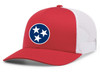 Heritage Pride Tennessee Tristar Flag Embroidered Mesh Back Trucker Hat