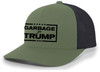 Trenz Shirt Company Mens Garbage for Trump 2024 Mesh Back Trucker Hat