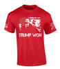 Trenz Shirt Company Trump Tshirt Trump Won Trump Vance American Flag Victory Short Sleeve T-shirt