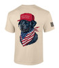 Patriot Pride Trump Hunting T-shirt Patriotic Black Lab Make America Great Again Short Sleeve T-shirt