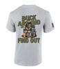 Patriot Pride Trump Hunting T-shirt Trump Deer Hunting Buck Around And Find Out Trump 2024 Short Sleeve T-shirt