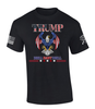 Patriot Pride Mens Trump USA Flag Eagle Drill Baby Drill Oil Short Sleeve T-Shirt