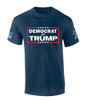 Patriot Pride Mens Trump Tshirt Democrat For Trump Short Sleeve T-shirt
