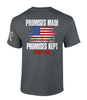 Patriot Pride American Flag Patriotic Promises Made, Promises Kept, Trump-Vance Mens Short-Sleeve T-Shirt