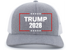 Patriot Pride Men's Trump 2028 Stars Embroidered Snapback Trucker Hat - Mesh Back Design