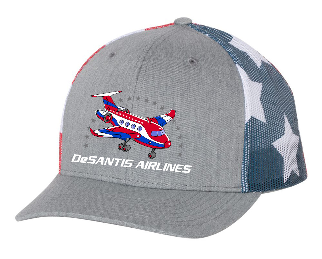 DeSantis Airlines Mens Trucker Hat Patriot Pride Embroidered DeSantis Hat  Baseball Cap - Patriot Pride