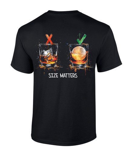 Trenz Shirt Company Size Matters Bourbon Ball Short Sleeve T-shirt