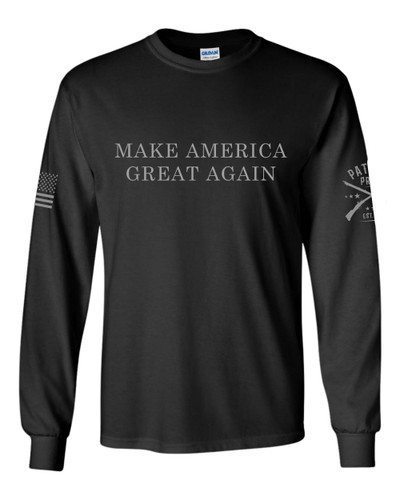 Trenz Shirt Company Trump T-shirt Trump Dark MAGA Make America Great Again Victory Long Sleeve T-shirt