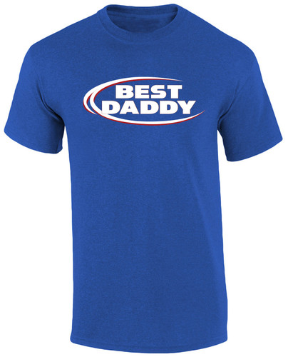 Mens Best Dad Ever Shirt Funny Blue American Can Logo Parody Short Sleeve T-shirt Graphic Tee