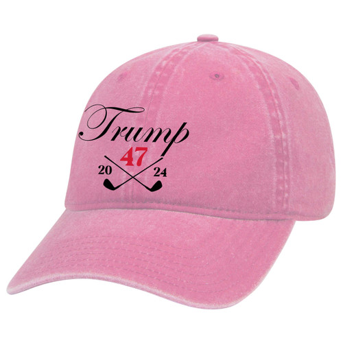 Trenz Shirt Company Womens Trump 47 Golf Club Twill Dad Hat Baseball Cap