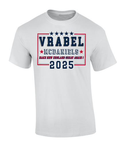 Trenz Shirt Company Vrabel McDaniel Make New England Great Again Box Short Sleeve Tshirt