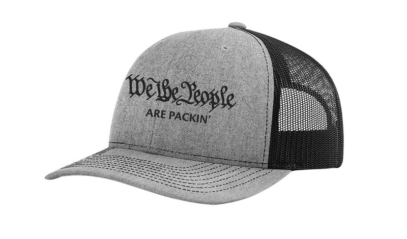 Trenz Shirt Company We The People Are Packin' Funny Political Emboridered Adjustable Trucker Hat