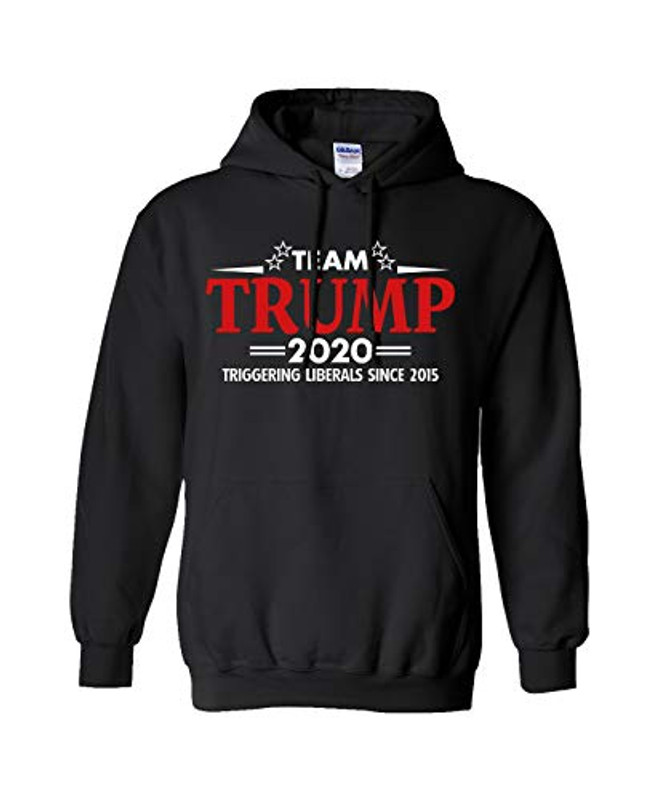 Trenz Shirt Company Political Team Trump Adult Hooded Pullover Black Trenz Shirt Company Political Team Trump Adult Hooded Pullover Black