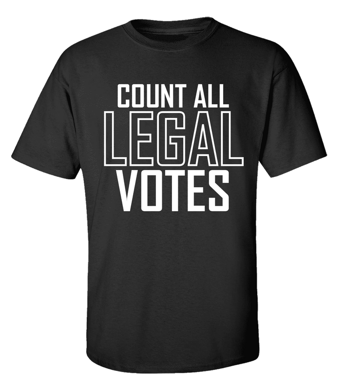 Voter Fraud Election 2020 Count All Legal Votes Trump Supporter Unisex Short Sleeve T-shirt