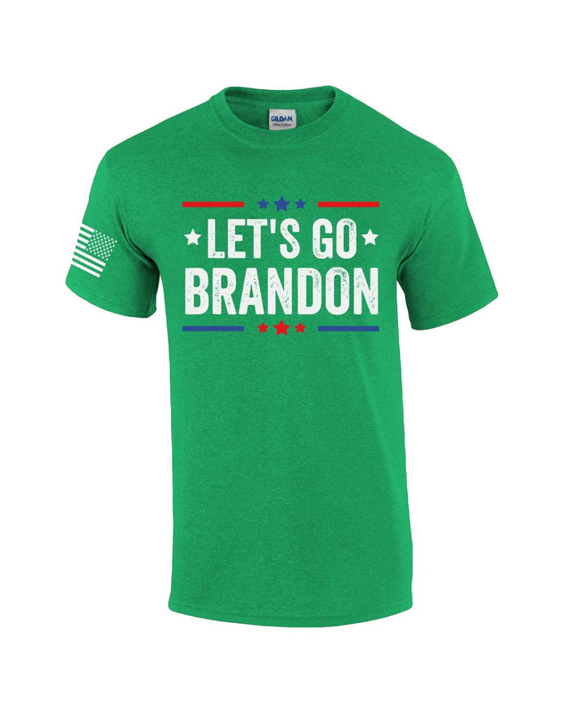 Let's Go Brandon Patriotic FJB Funny Political Men's Short Sleeve