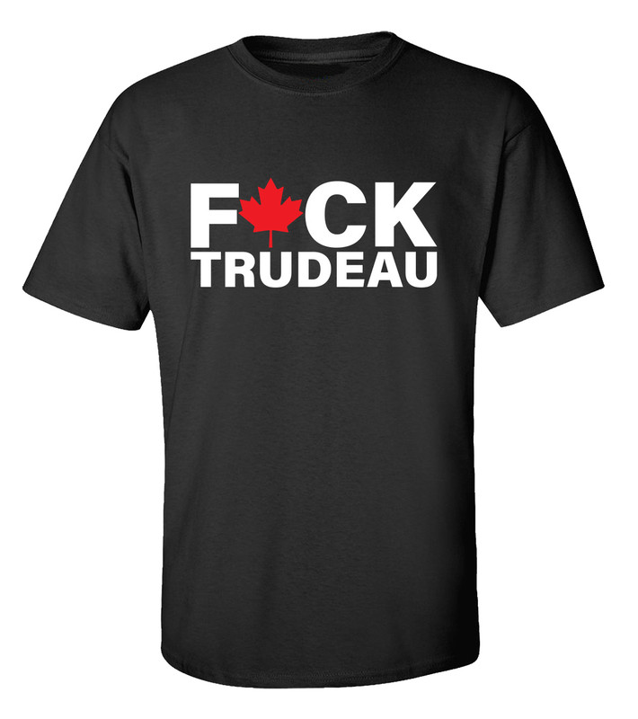 Funny F*ck Trudeau Political Canadian Prime Minister Adult Unisex Short Sleeve T-shirt