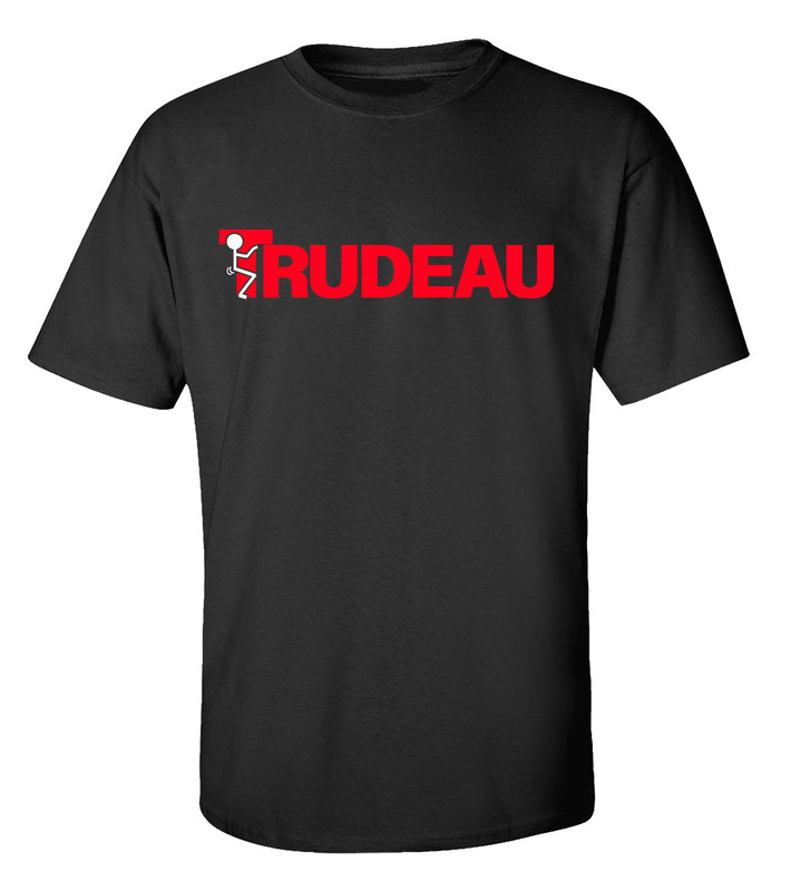 Funny Screw Trudeau Political Canadian Prime Minister Adult Unisex Short Sleeve T-shirt
