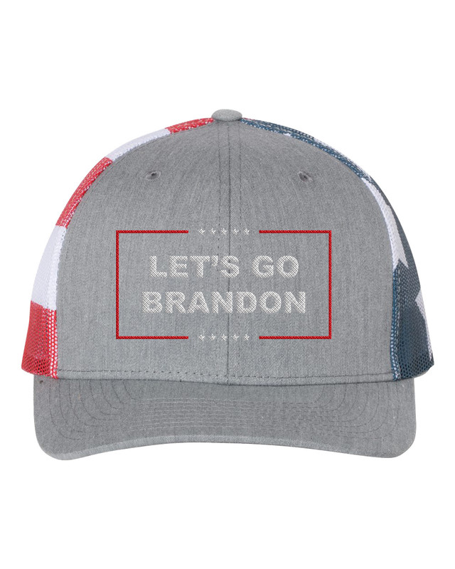 Let's Go Brandon FJB Mens Embroidered Trucker Hat Baseball Cap