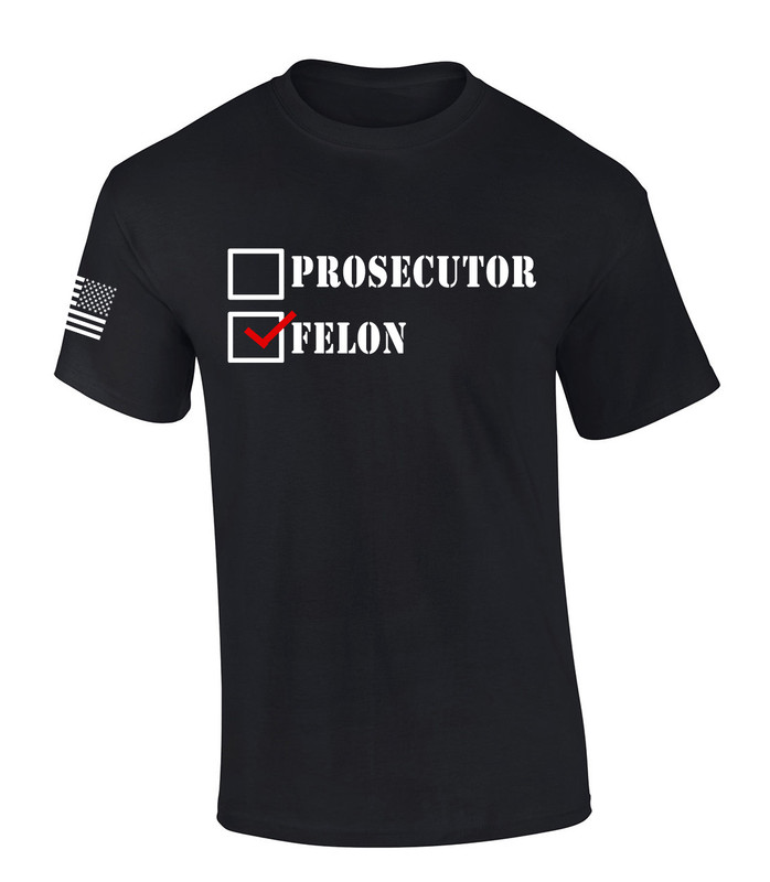Trenz Shirt Company Trump Vance Prosecutor Vs. Felon 2024 Short Sleeve T-shirt