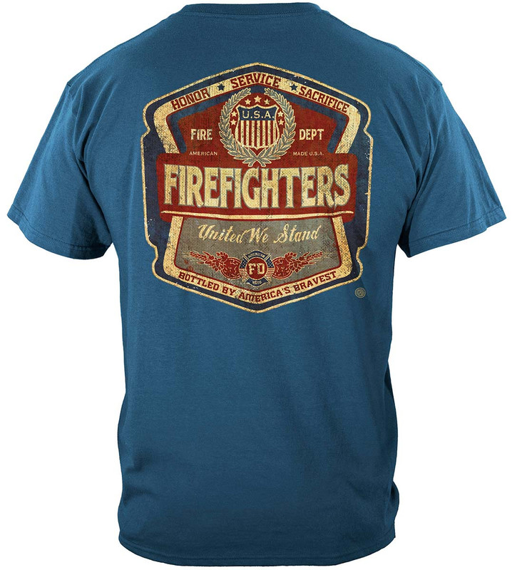Firefighter Denim Fade Firefighter 100% Cotton Denim T-Shirt