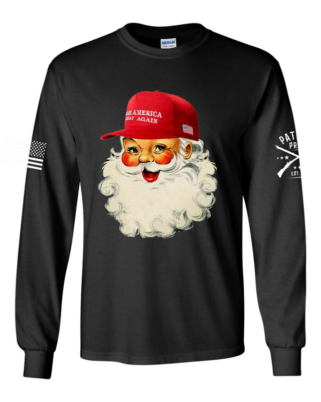 Trenz Shirt Company Trump Christmas Tshirt Santa Claus MAGA Long Sleeve T-shirt Trenz Shirt Company Trump Christmas Tshirt Santa Claus MAGA Long Sleeve T-shirt