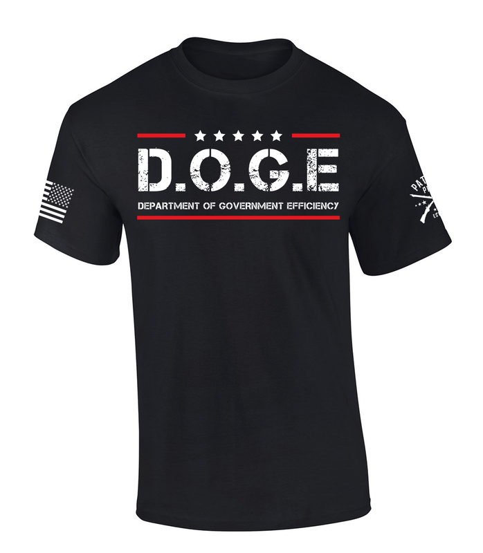 Patriot Pride Mens D.O.G.E Department Of Government Efficiency Short Sleeve T-Shirt