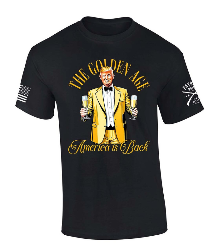 Patriot Pride The Golden Age of America is Back Trump Patriotic Short Sleeve T-shirt