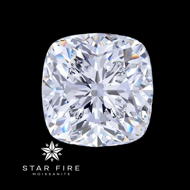 Cushion Cut Moissanite Loose Single Stones 0.20 to 4-Carat Sizes