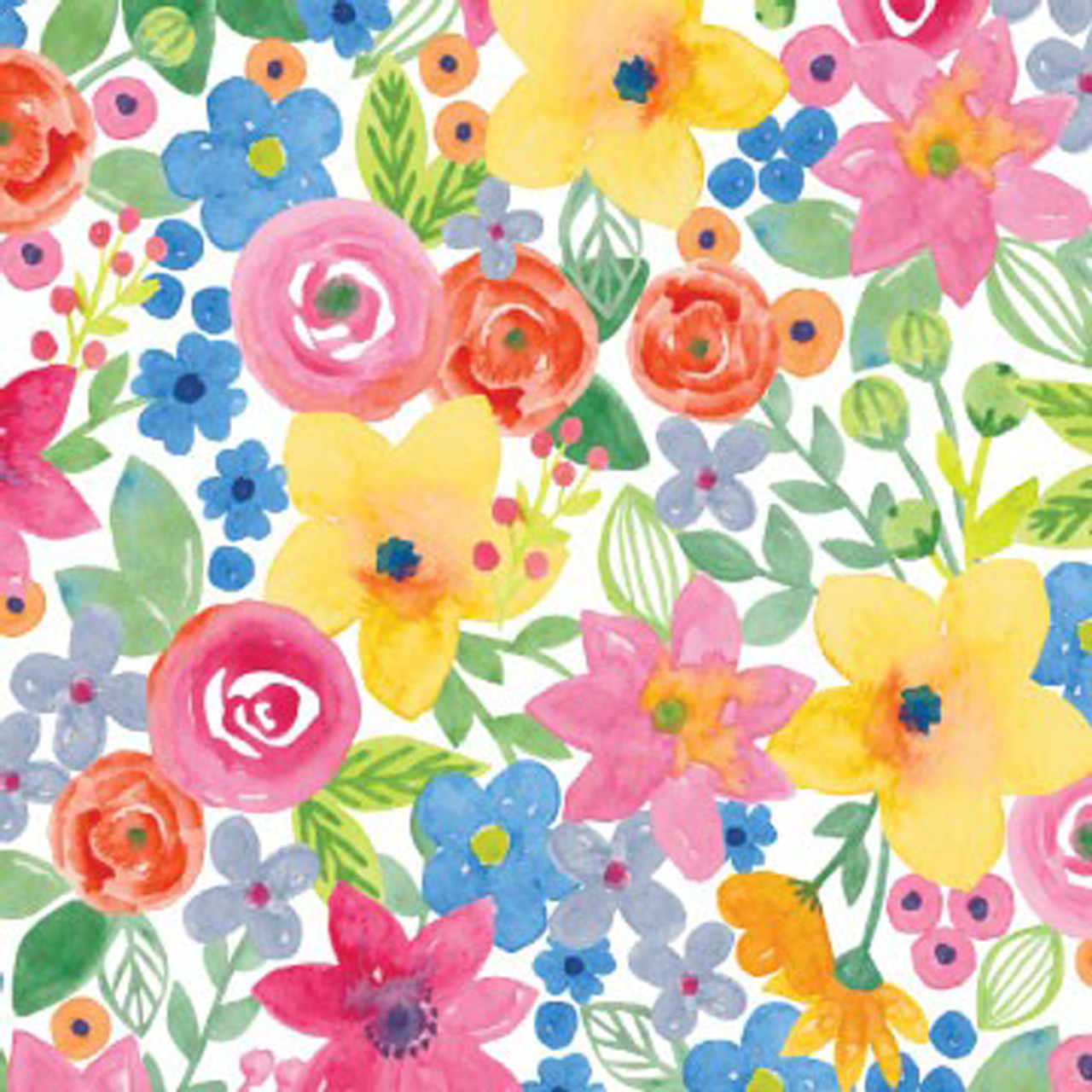 Watercolor Floral Tissue - WrapSmart