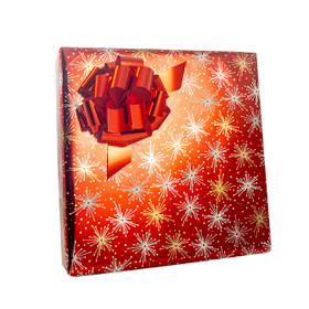 Ruby Starburst Metallic Gift Wrap