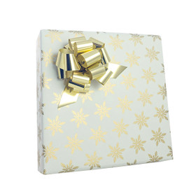Gold Guilded Snowflake Gift Wrap