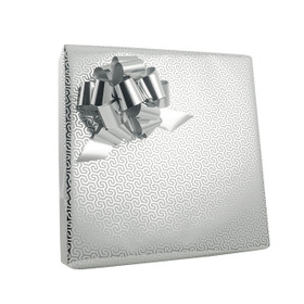 Mod Silver Metallic Gift Wrap