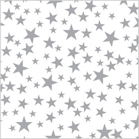 Silver Stars on White Gift Tissue