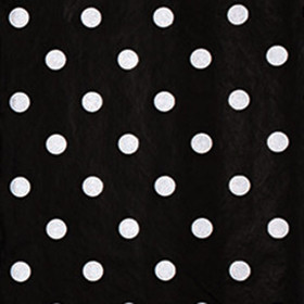 Black with white dots gift tissue