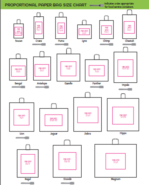 Paper Bag Size Chart