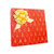 Gold Trees on Red Gift Wrap